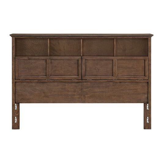 McKenzie - King Classic Bookcase Headboard - Java