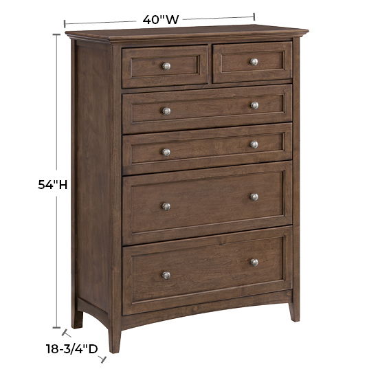 McKenzie - 6-Drawer Chest - Java