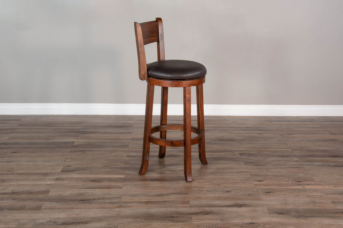 Tuscany - 30" Swivel Barstool With Cushion Seat & Back (Set of 2) - Vintage Mocha / Black