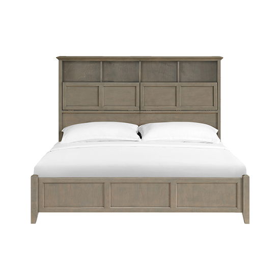 McKenzie - King Classic Bookcase Storage Bed - Fieldstone
