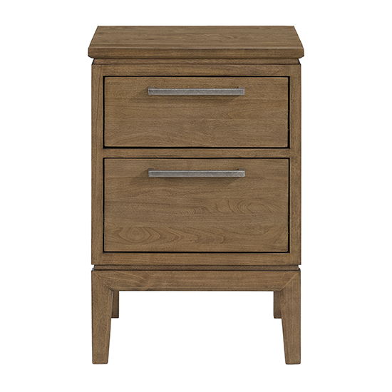 Bailey - Small 2-Drawer Nightstand - Nutmeg