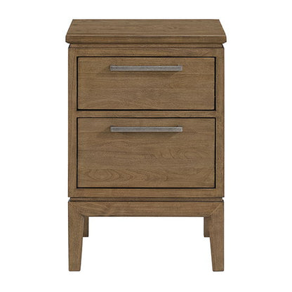 Bailey - Small 2-Drawer Nightstand - Nutmeg