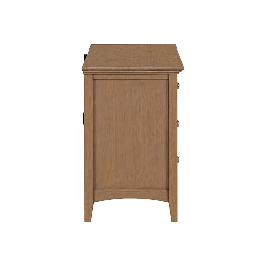 McKenzie - 29.5" 4-Drawer Nightstand - Pecan