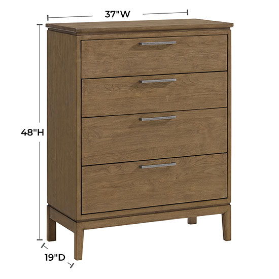 Bailey - 4-Drawer Chest - Nutmeg