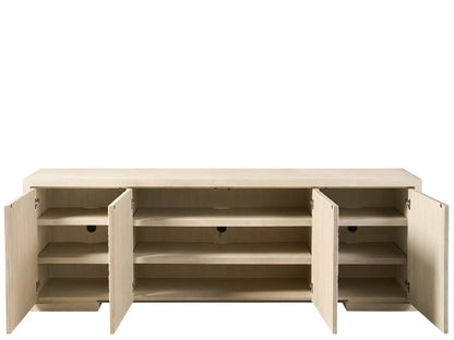 Modern - Aurora Credenza - White / Light Brown