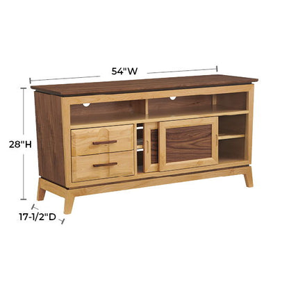 Addison - 54" W Sound Bar Media Console - Natural