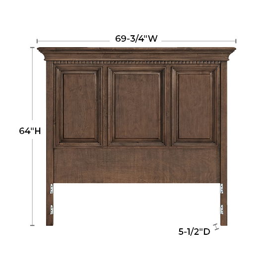 McKenzie - Queen Grand Headboard - Java