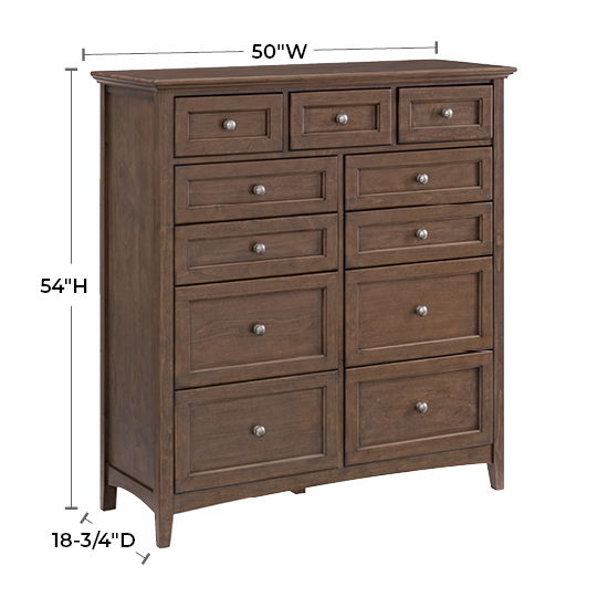 McKenzie - 11-Drawer Dresser - Java