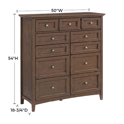 McKenzie - 11-Drawer Dresser - Java