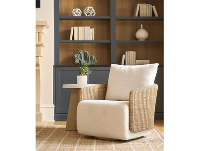 Enzo - Swivel Chair - Beige / Light Brown