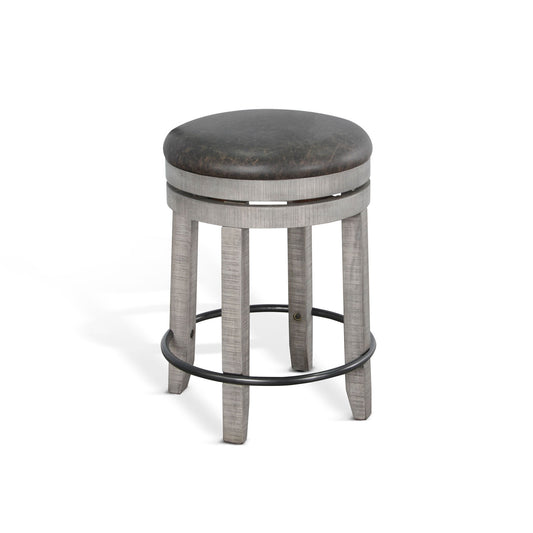 Alpine - Swivel Stool With Cushion Seat