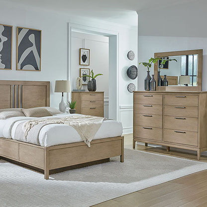 Bailey - Rectangular Mirror - Almond