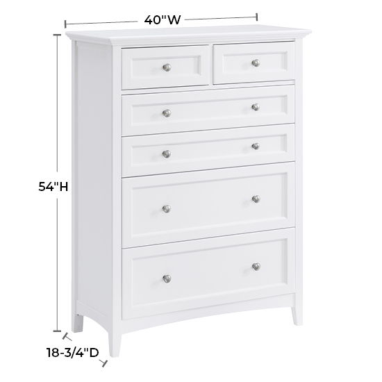 McKenzie - 6-Drawer Chest - Snowbound
