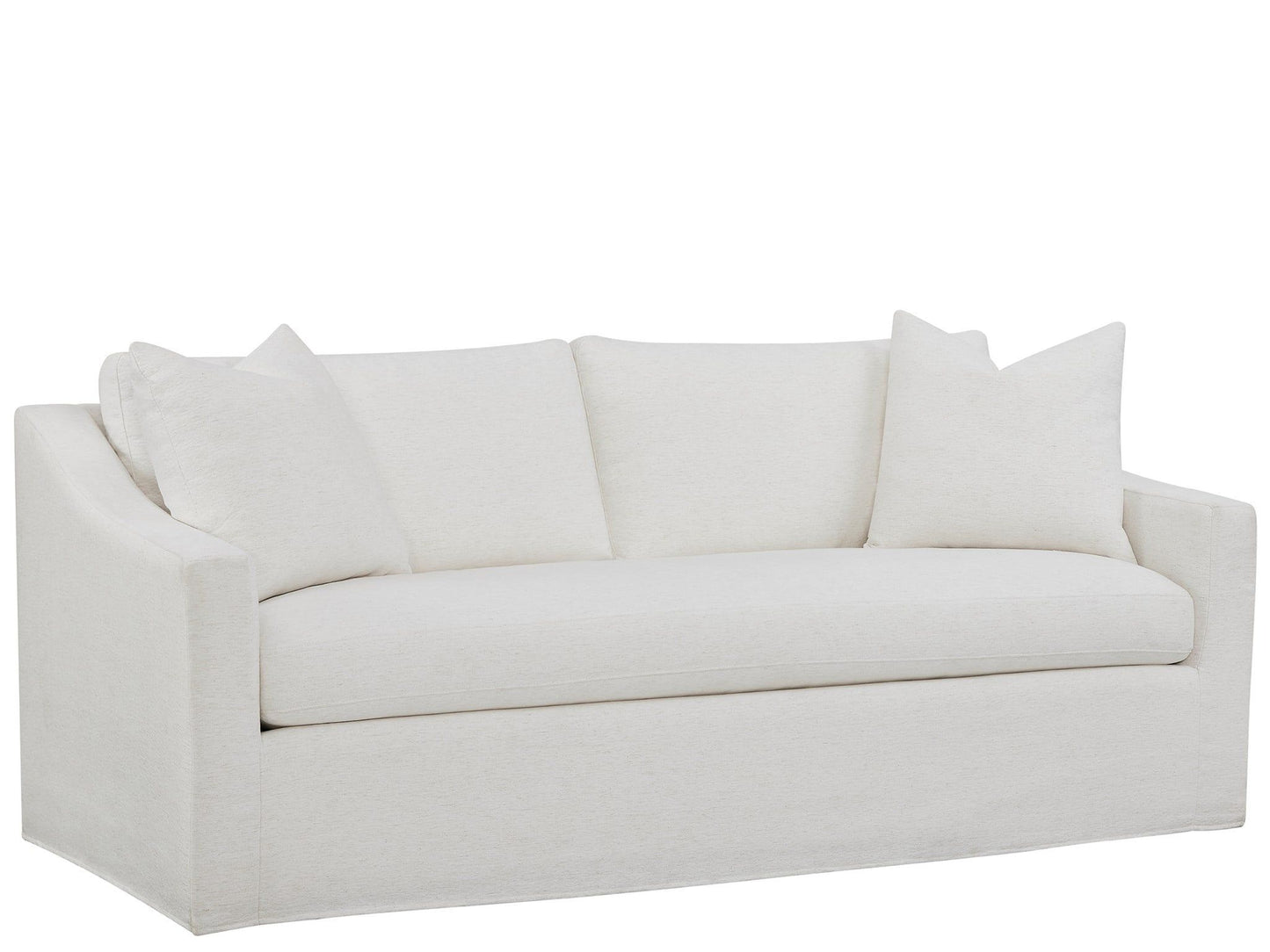 Augustine - Slipcover Apartment Sofa - White