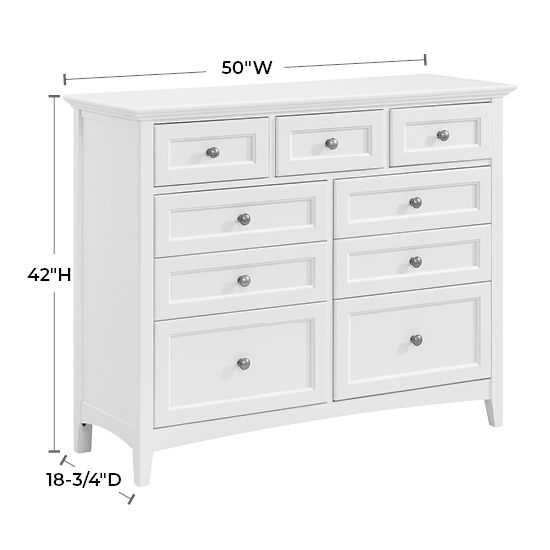 McKenzie - 9-Drawer Dresser - Snowbound