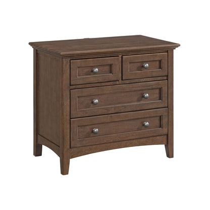 McKenzie - 29.5" 4-Drawer Nightstand - Java