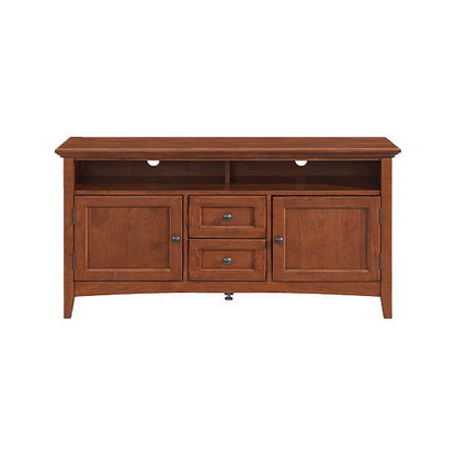 McKenzie - 54" W Sound Bar Media Console - Glazed Antique Cherry