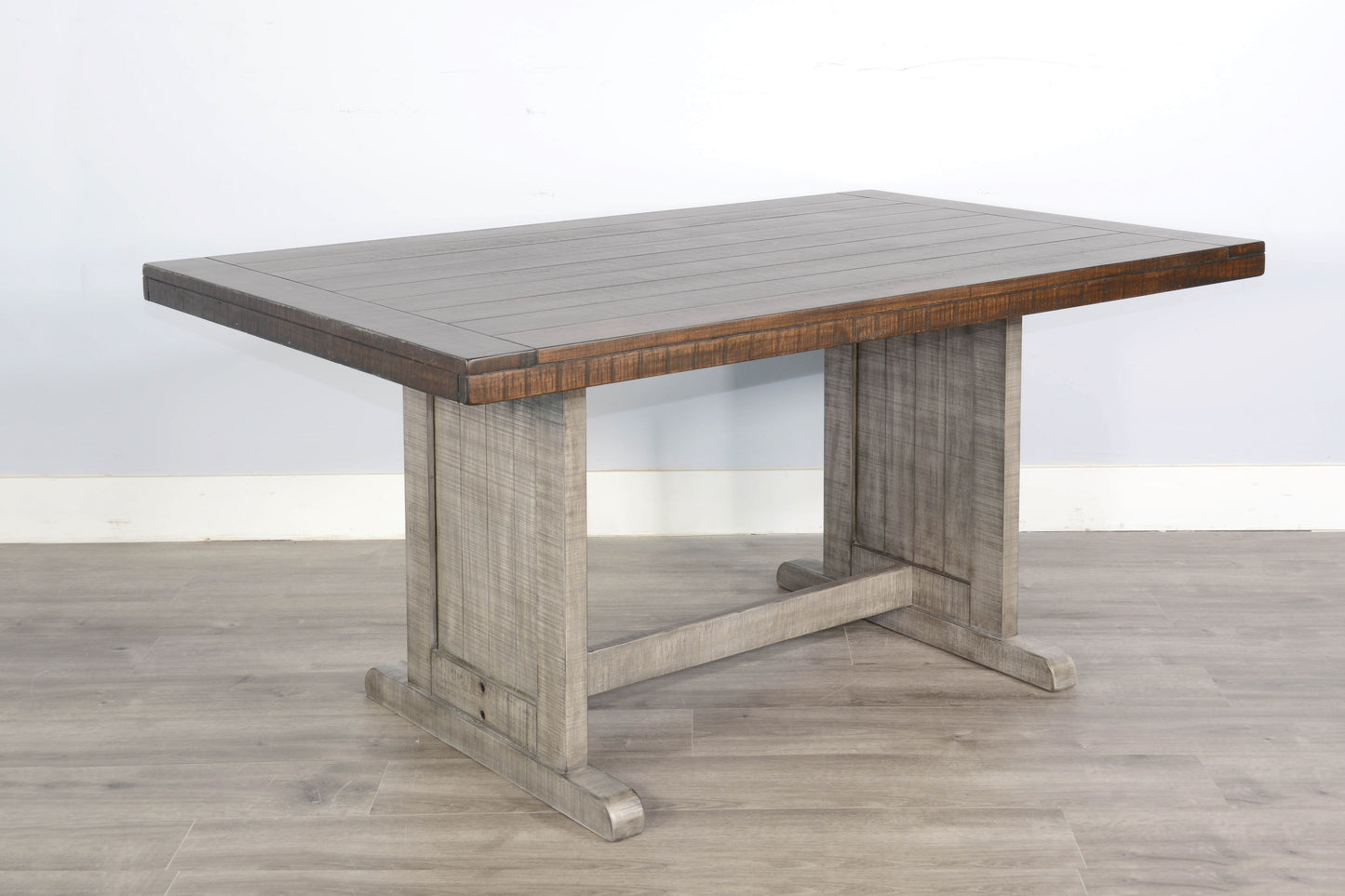 Homestead Hills - Rectangular Wood Dining Table - Tobacco Leaf / Alpine Gray