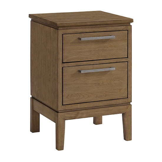 Bailey - Small 2-Drawer Nightstand - Nutmeg
