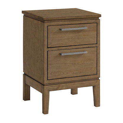 Bailey - Small 2-Drawer Nightstand - Nutmeg