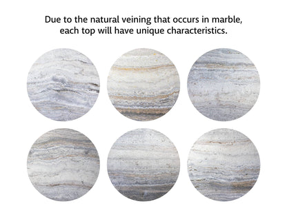 Curated - Op Art End Table - Gray