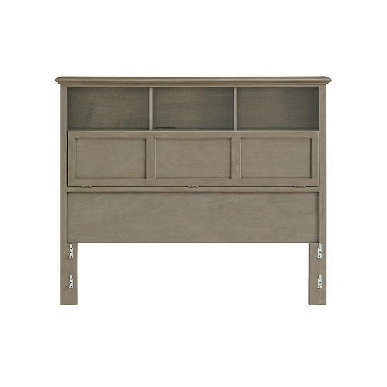 McKenzie - Queen Classic Bookcase Headboard - Fieldstone