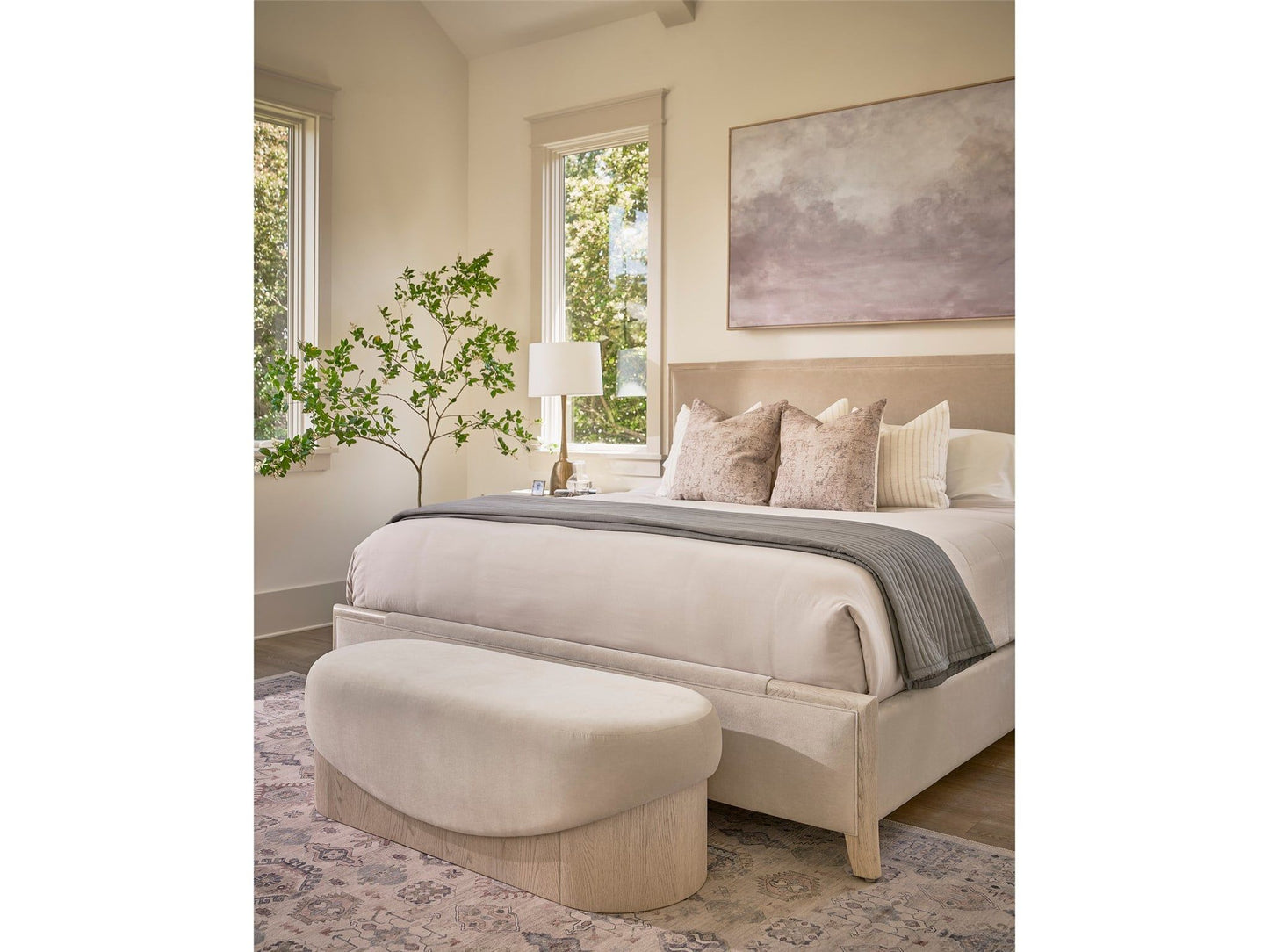 Velora - Bench - Light Brown