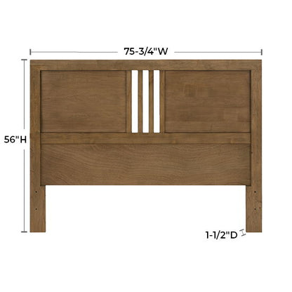 Bailey - California King Headboard - Nutmeg