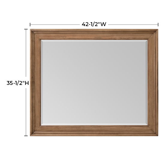 McKenzie - Rectangular Mirror - Pecan