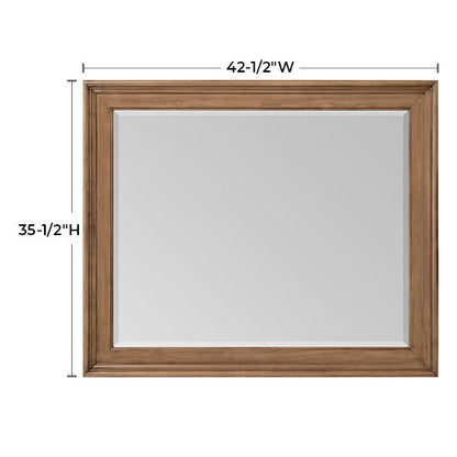 McKenzie - Rectangular Mirror - Pecan