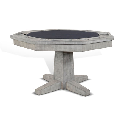 Alpine - Reversible Game And Dining Poker Table - Gray