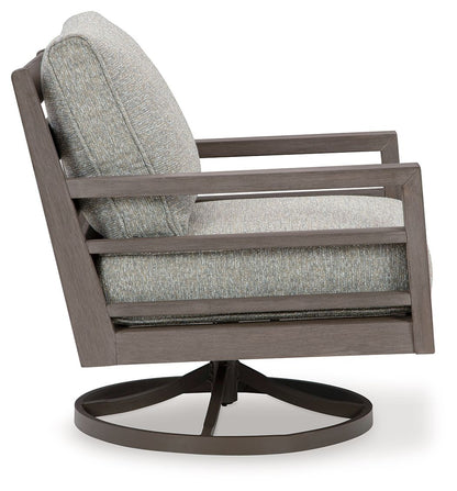 Hillside Barn - Swivel Lounge W/ Cushion - Gray / Brown