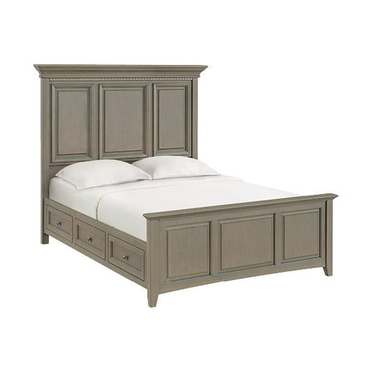 McKenzie - Queen Grand Storage Bed - Fieldstone