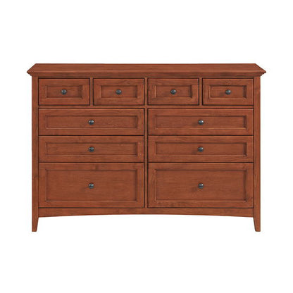 McKenzie - 10-Drawer Dresser - Glazed Antique Cherry