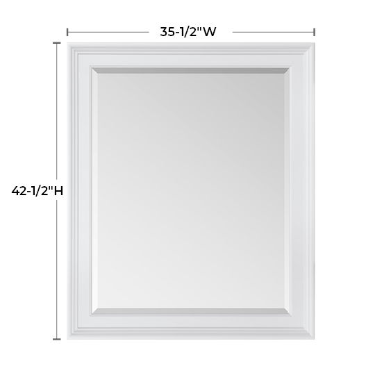McKenzie - Rectangular Mirror - Snowbound