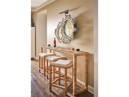 Weekender Coastal Living Home / Sandbar - Console With 3 Stools - Light Brown