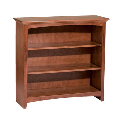 McKenzie - 36'' H X 36'' W Alder Bookcase - Glazed Antique Cherry