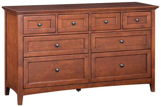 McKenzie - 8-Drawer Dresser - Glazed Antique Cherry