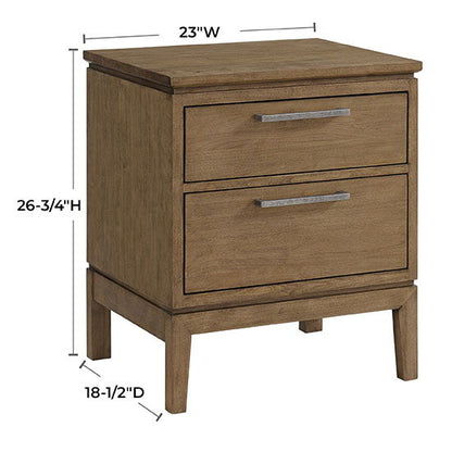 Bailey - 2-Drawer Nightstand - Nutmeg