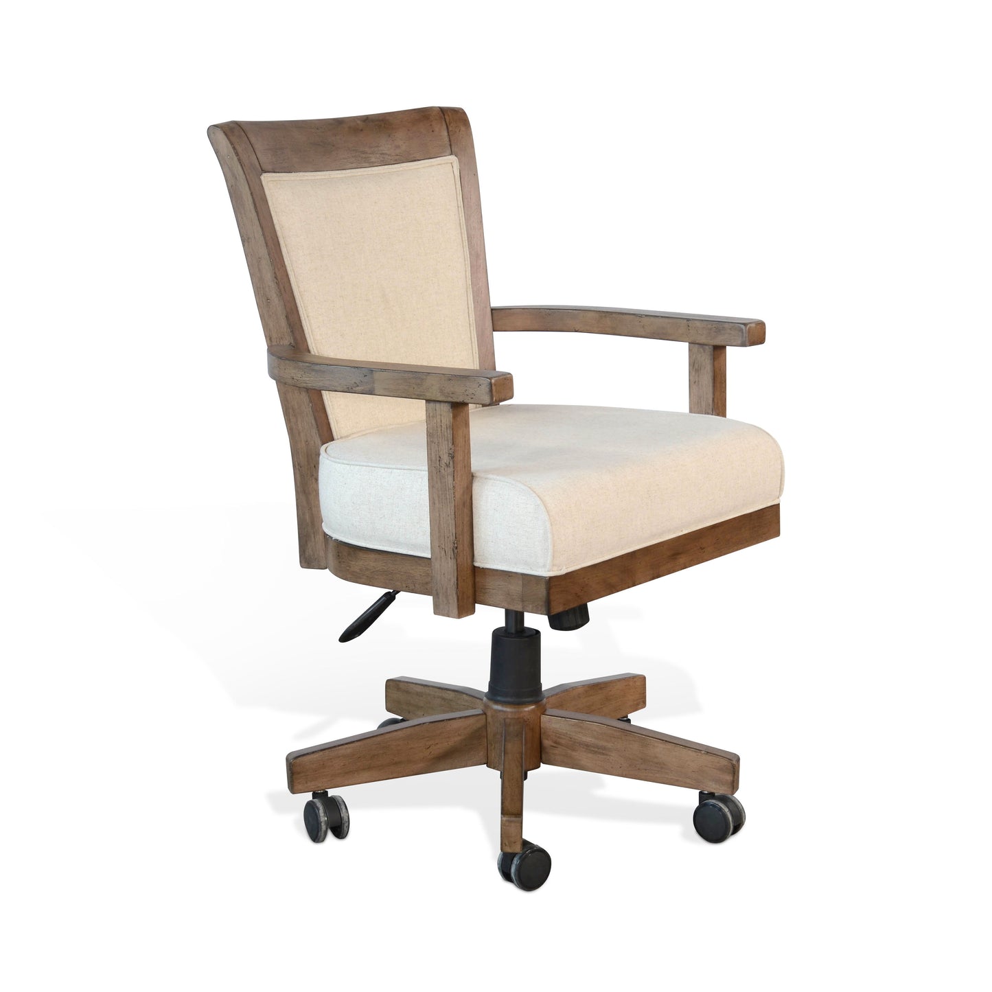 Doe Valley - Game Chair With Casters, Cushion Seat & Back - Buckskin / Beige