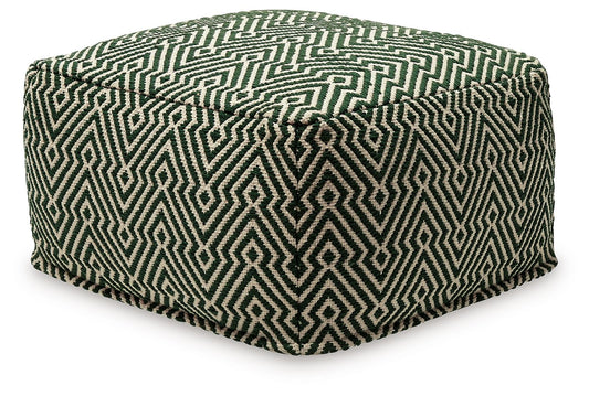 Abacy - Pouf - Green / Ivory
