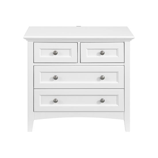 McKenzie - 29.5" 4-Drawer Nightstand - Snowbound