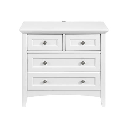 McKenzie - 29.5" 4-Drawer Nightstand - Snowbound
