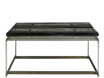 Avaline - Jordan Cocktail Table - Pearl Silver / Black