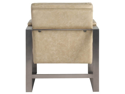 Avaline - Corbin Accent Chair - Light Brown / Pearl Silver