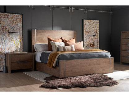 Modern - Koda King Panel Bed - Dark Brown