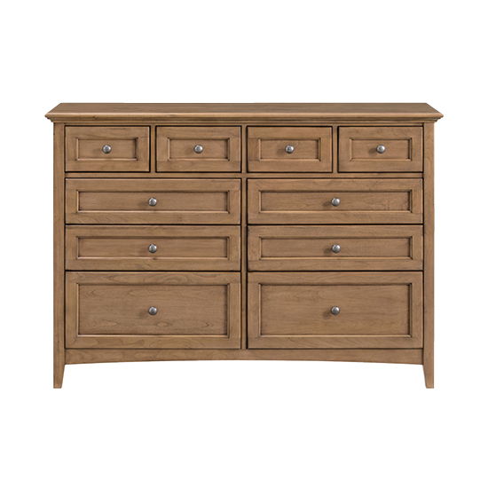 McKenzie - 10-Drawer Dresser - Pecan