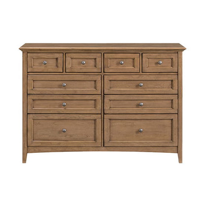 McKenzie - 10-Drawer Dresser - Pecan