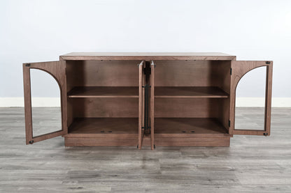 Double Arch Accent Cabinet - Cinder