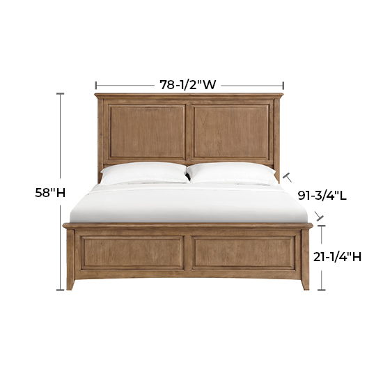 McKenzie - California King Premier Bed - Pecan